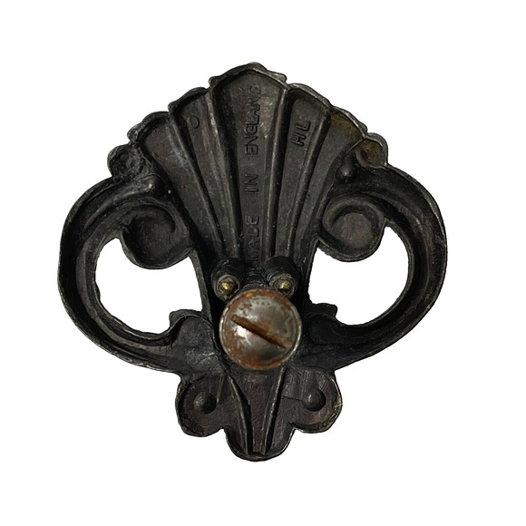 Vintage Metal Gold Effect Pull Drop Door Drawer Dresser Knob Handle Project - Picture 2 of 9